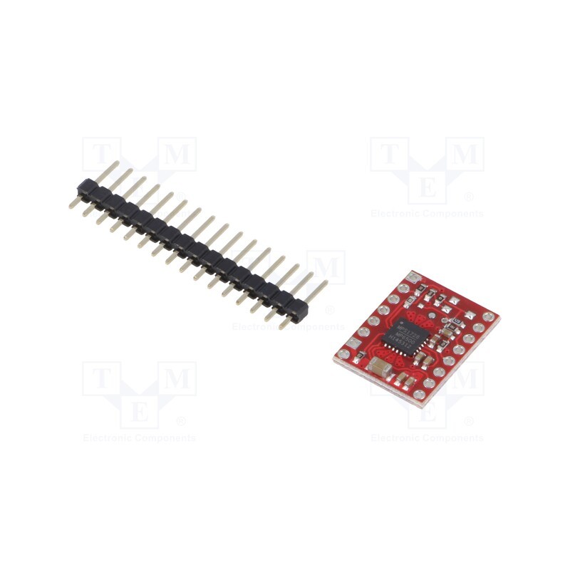 1 pcs x POLOLU - MP6500 STEPPER MOTOR DRIVER CARRIER - Stepper motor controller, MP6500, 1.5A, Uin mot: 4.5÷35V, red