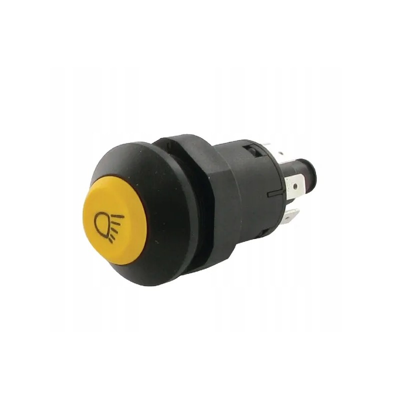 Round push-button switch for work lamps