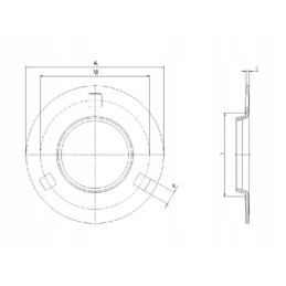 Bearing housing made of sheet steel
