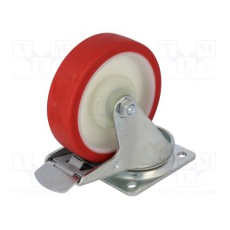 1 pcs x COLSON - BTPU 1252 5100 - Transport wheel, Ø: 125mm, W: 30mm, H: 155mm, torsional with lock