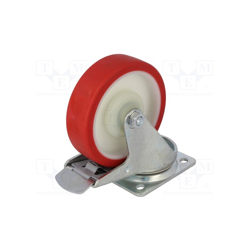 1 pcs x COLSON - BTPU 1252 5100 - Transport wheel, Ø: 125mm, W: 30mm, H: 155mm, torsional with lock