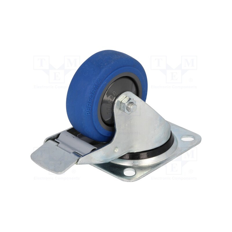 1 pcs x COLSON - BPPR 0801 5100 - Transport wheel, Ø: 80mm, W: 32mm, H: 105mm, torsional with lock