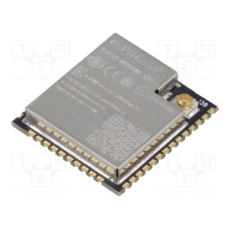1 pcs x ESPRESSIF - ESP32-WROOM-32U-N8 - Module: IoT, Bluetooth Low Energy,WiFi, SMD, 18x19.2x3.2mm, U.FL