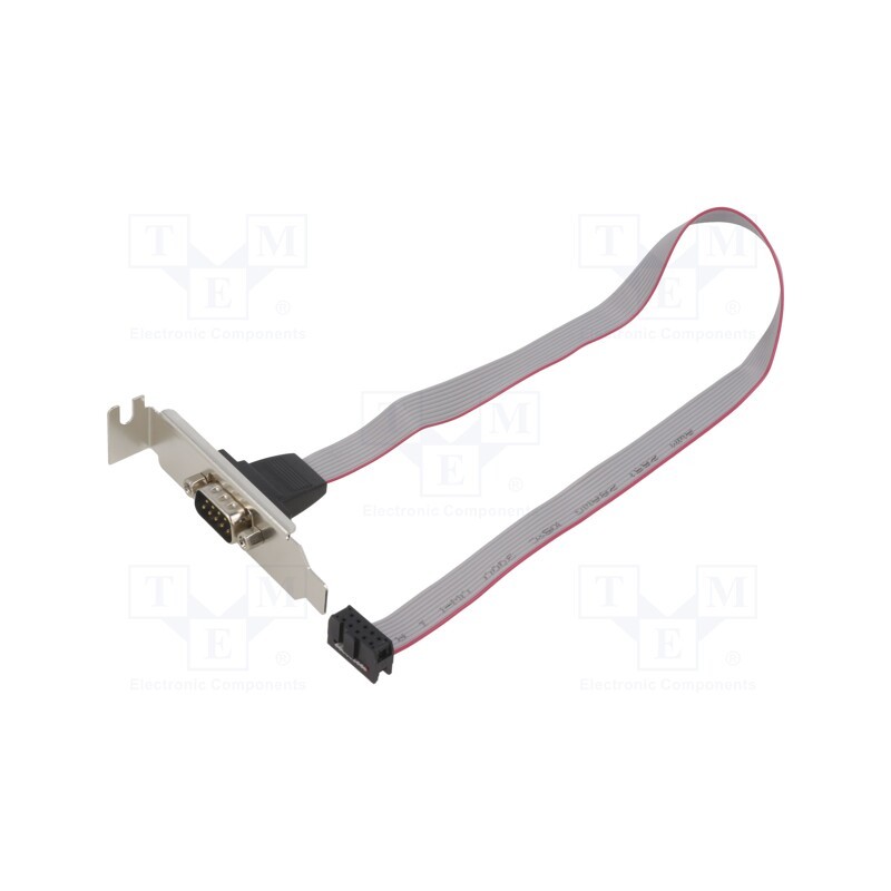 1 pcs x GEMBIRD - CC-DB9ML-01 - Transition: adapter, 10pin IDC,D-Sub 9pin plug, 0.4m, Cablexpert
