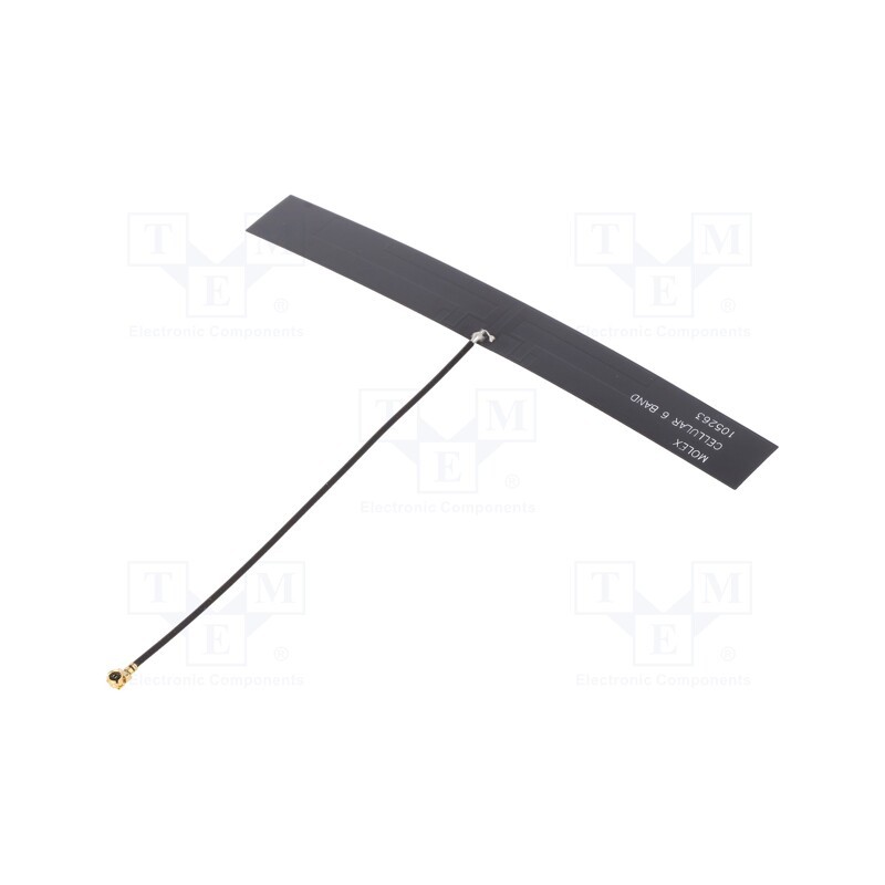 1 pcs x MOLEX - 1052630001 - Antenna, 2G,3G,4G,GSM,LTE, 3dBi, linear, for ribbon cable, U.FL