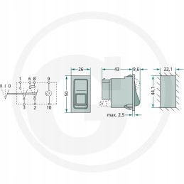 Hella trip switch 6rh 004570411