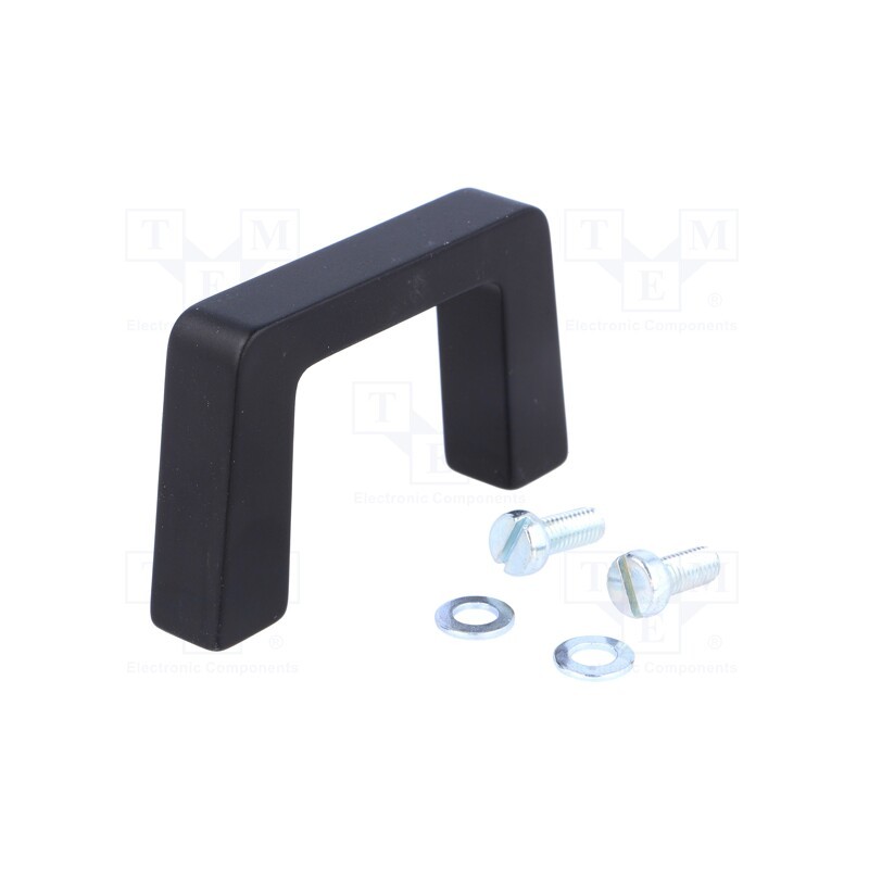 1 pcs x MENTOR - 3268.1103 - Handle, aluminium, black, H: 40mm, L: 69mm, W: 12.2mm