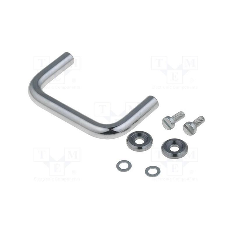 1 pcs x MENTOR - 270.1 - Handle, chromium plated steel, chromium plated, H: 30mm, L: 45mm