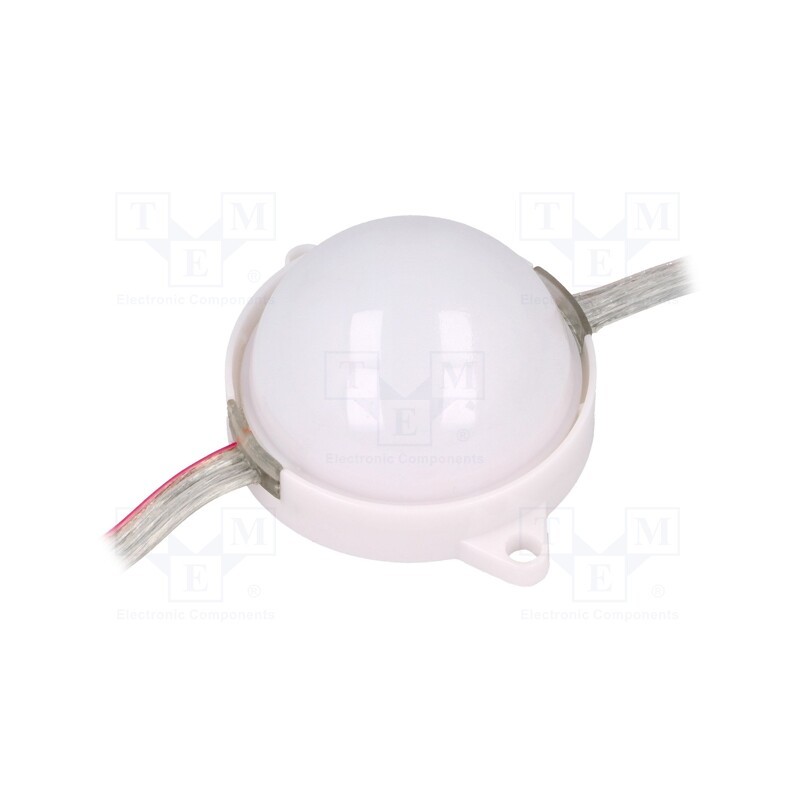 1 pcs x WORLDSEMI - HC-F12V-F50-3L-WS2811 - LED, RGB, IP68, No.of diodes: 3, 5050,PLCC6, Ø50mm, 12V, SMD