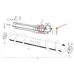 Plastic bushing for the claas senator header tube