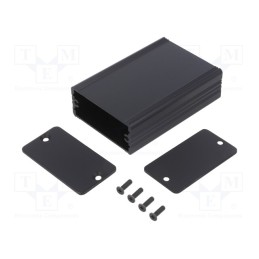 1 pcs x FISCHER ELEKTRONIK - AKG 55 24 80 SA - Enclosure: with panel, AKG, X: 55mm, Y: 80mm, Z: 24mm, aluminium