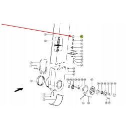 002866 0 grain feeder chain link