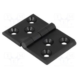 1 pcs x ROZTOCZE - 3.510.23 - Hinge, Width: 76mm, polyamide, H: 50mm, Holes no: 6