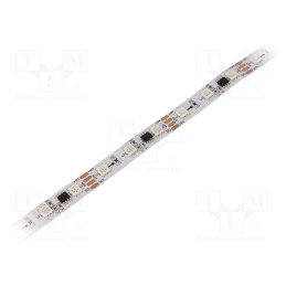 1 m x WORLDSEMI - HC-T12V-20L-60LED-W/IP20 - Programmable LED tape, RGB, 5050, 12V, LED/m: 60, 10mm, IP20, 140°