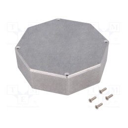 1 pcs x HAMMOND - 1590STPC - Enclosure: multipurpose, X: 133mm, Y: 133mm, Z: 39mm, 1590, aluminium