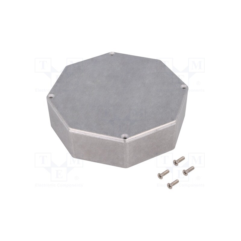 1 pcs x HAMMOND - 1590STPC - Enclosure: multipurpose, X: 133mm, Y: 133mm, Z: 39mm, 1590, aluminium