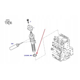 F119200710310 injector washer 2 3 mm