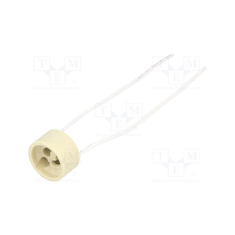 1 pcs x Goobay - 9134 - Lampholder: for halogen lamp, GU10, Mat: ceramics, 150mm