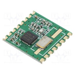1 pcs x HOPE MICROELECTRONICS - RFM23B-433S2 - Module: RF, FM transceiver, FSK, 433.92MHz, SPI, -121dBm, 13dBm, SMD
