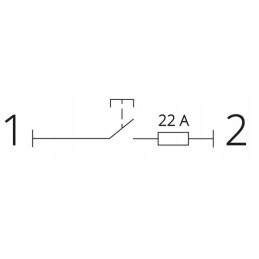 Round green lift button switch