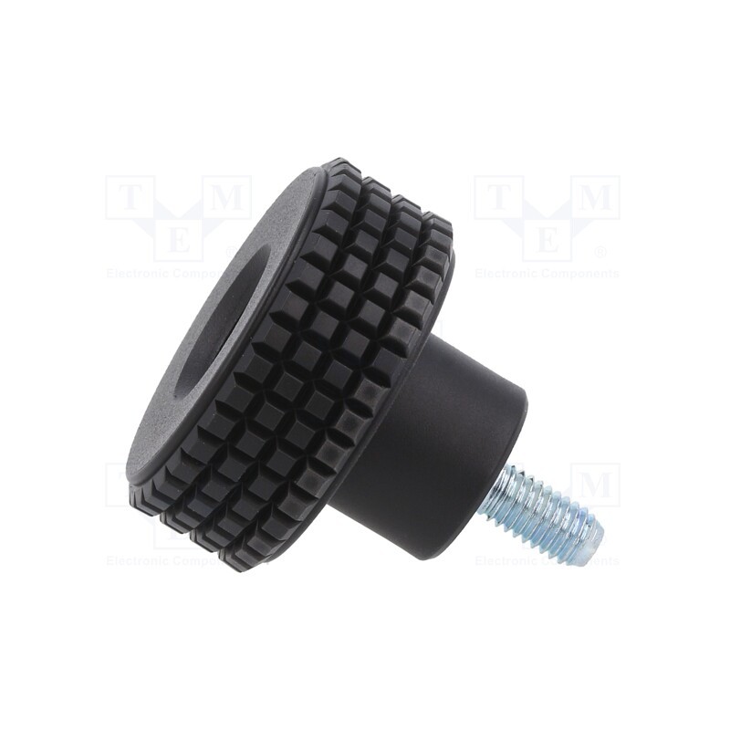 1 pcs x ELESA+GANTER - MBT.30 P-M5X10-C9 - Knob, Ø: 31mm, Ext.thread: M5, 10mm, H: 24mm, technopolymer PP, MBT-P