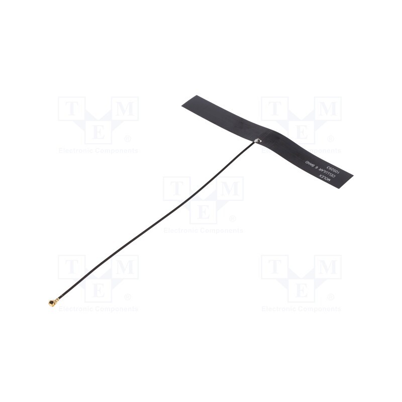 1 pcs x MOLEX - 1052630002 - Antenna, 2G,3G,4G,GSM,LTE, 3dBi, linear, for ribbon cable, U.FL