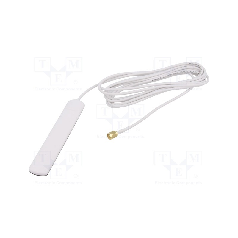1 pcs x 2J - 2J5004PLW-300LL100W-C20GWST_CU010375 - Antenna, 2G,3G,GSM, 3.5dBi,4.6dBi, for ribbon cable, male,SMA