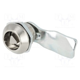 1 pcs x ROZTOCZE - M22-2-T9-2-21-02-P - Lock, zinc and aluminium alloy, 21mm, nickel