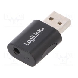 1 pcs x LOGILINK - UA0299 - PC extension card: sound, USB 2.0, black