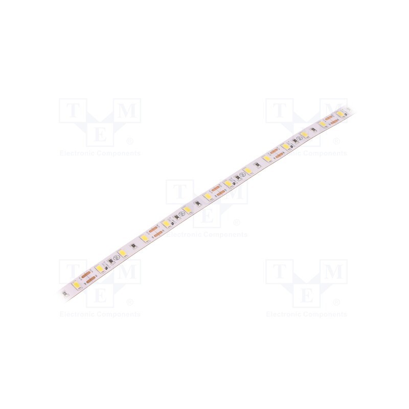1 m x WISVA OPTOELECTRONICS - HH-S60F010-5630-12 CW WHITE PCB IP20 - LED tape, white cold, 5630, 12V, LED/m: 60, 10mm, white PCB