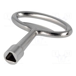 1 pcs x ROZTOCZE - KLT7.001-02 - Key, zinc and aluminium alloy, nickel, Kind of insert bolt: T7