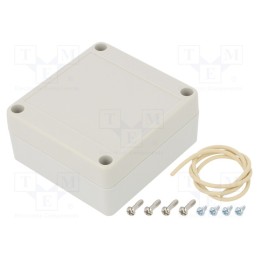 1 pcs x HAMMOND - RP1050 - Enclosure: multipurpose, X: 80mm, Y: 85mm, Z: 40mm, Ritec, light grey