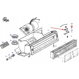 X665231100000 air conditioning cable mounting