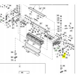 Adjustment screw john deere 180 220d tcu28635