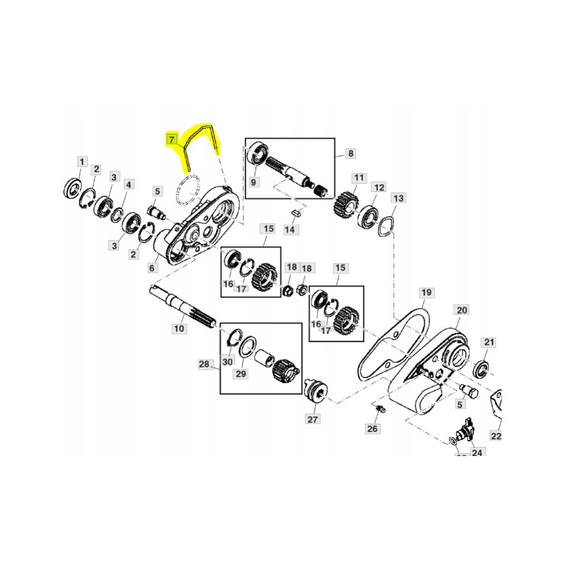 Clamp john deere 2550 2750 180 tcu24282