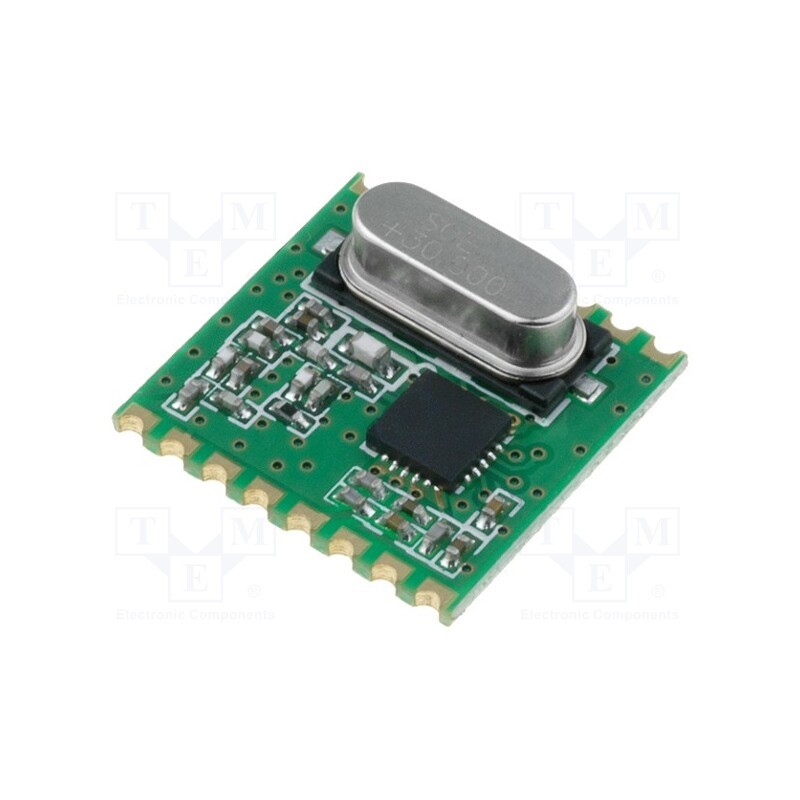 1 pcs x HOPE MICROELECTRONICS - RFM42B-868S1 - Module: RF, FM transmitter, FSK, 868MHz, SPI, 1.8÷3.6VDC, 20dBm, SMD