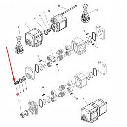 1440953x1 hydraulic pump nut m12