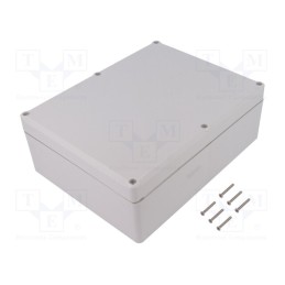 1 pcs x KRADEX - Z90JS IP67 TM ABS - Enclosure: multipurpose, X: 174mm, Y: 224mm, Z: 80mm, ABS, grey, IP67