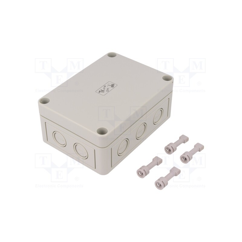 1 pcs x SPELSBERG - 10540901 - Enclosure: multipurpose, X: 94mm, Y: 130mm, Z: 57mm, TK PS, grey, IP66