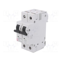 1 pcs x ETI POLAM - ETIMAT 10 2P B4 - Circuit breaker, 230/400VAC, Inom: 4A, Poles: 2, Charact: B, 10kA