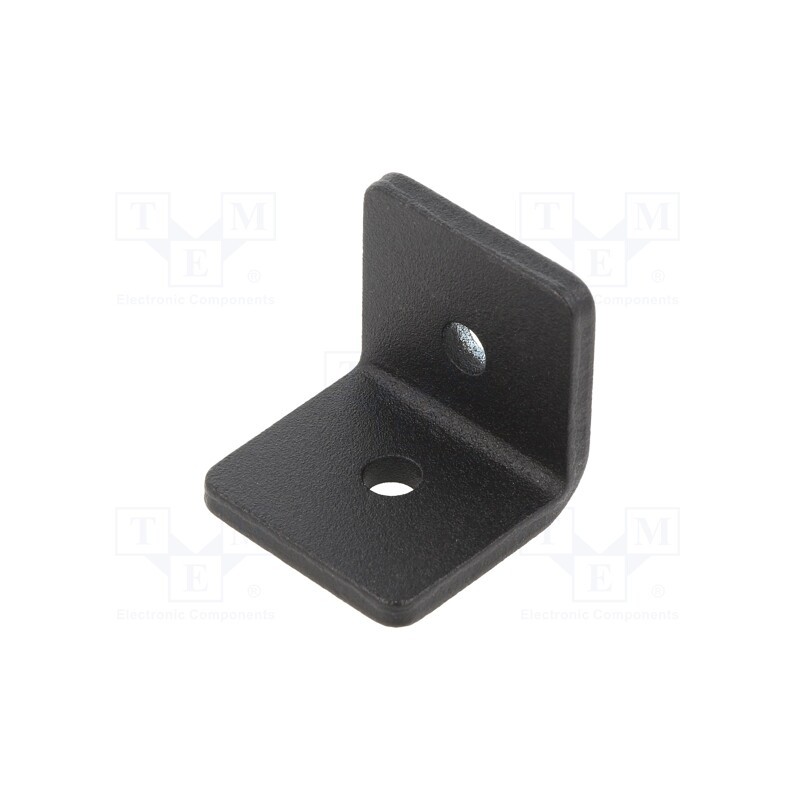 1 pcs x ELESA+GANTER - GN 967-30-30-L-2-SW - Angle bracket, for profiles, W: 30mm, H: 30mm, L: 30mm, steel, black