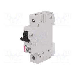 1 pcs x ETI POLAM - ETIMAT 10 1P B20 - Circuit breaker, 230/400VAC, Inom: 20A, Poles: 1, Charact: B, 10kA