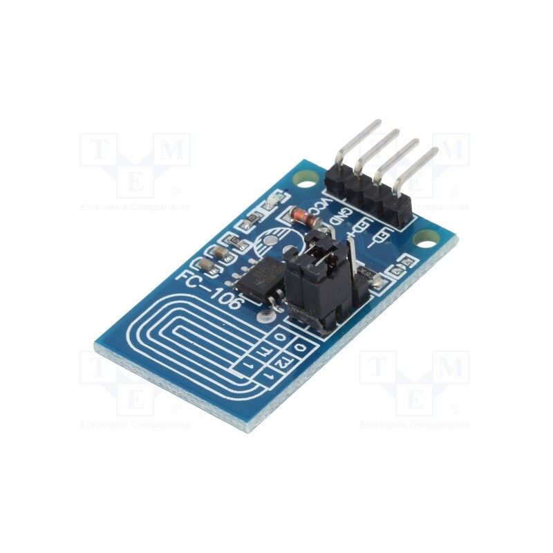 1 pcs x OKYSTAR - OKY3420-4 - Sensor: touch, capacitive, 2.4÷5.5VDC, Ch: 1, 23x20mm