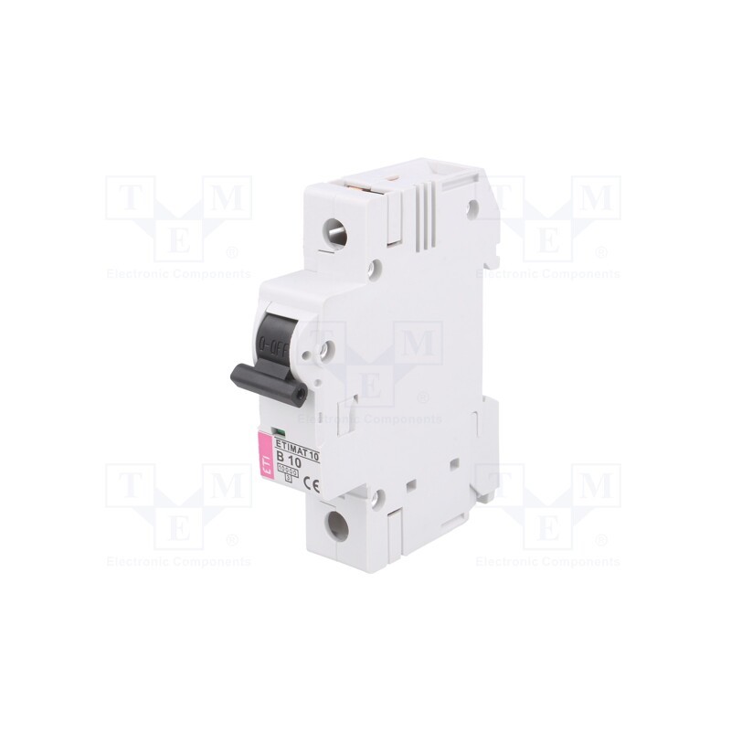 1 pcs x ETI POLAM - ETIMAT 10 1P B10 - Circuit breaker, 230/400VAC, Inom: 10A, Poles: 1, Charact: B, 10kA