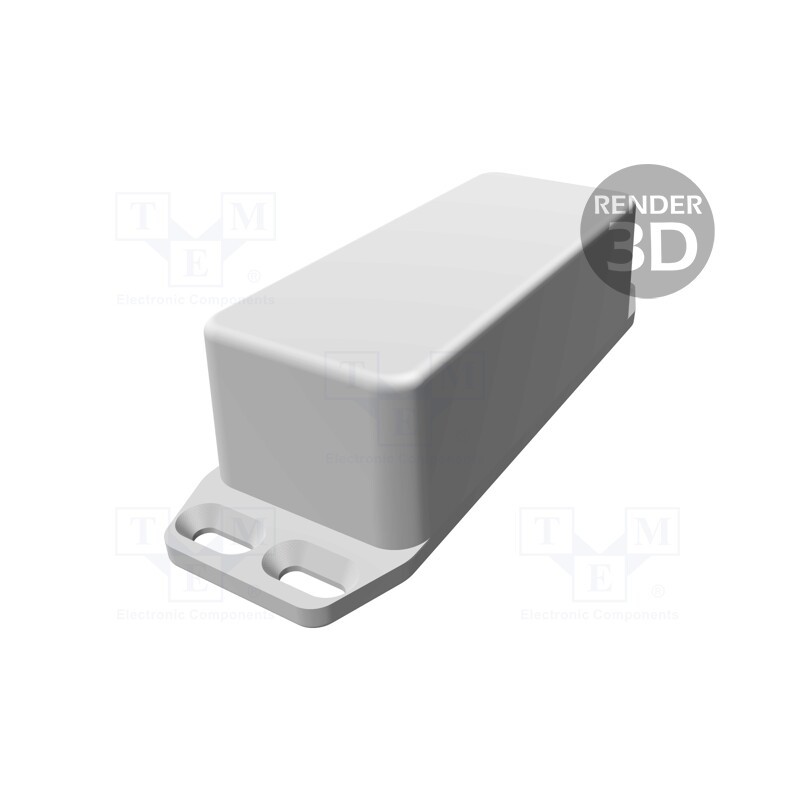 1 pcs x HAMMOND - 1590WAFLBK - Enclosure: multipurpose, X: 39mm, Y: 93mm, Z: 31mm, with fixing lugs