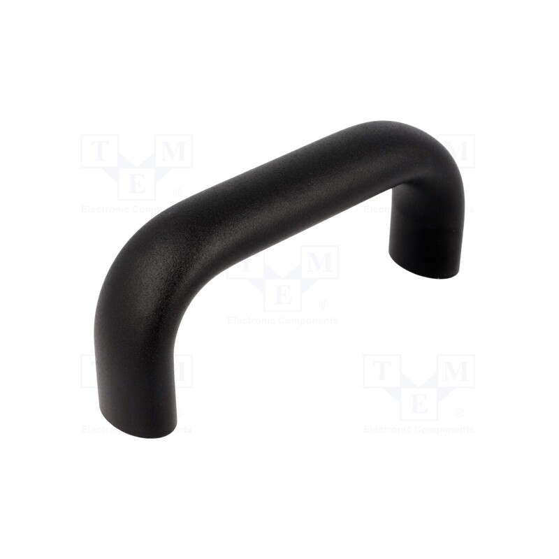 1 pcs x ELESA+GANTER - GN 565-26-112-SW - Handle, aluminium, black, H: 55mm, L: 129mm, W: 26mm