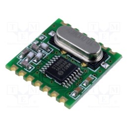 1 pcs x HOPE MICROELECTRONICS - RFM12B-868S1P - Module: RF, FM transceiver, FSK, 868MHz, SPI, -105dBm, 2.2÷3.8VDC