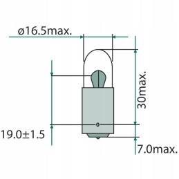 Spherical bulb 12v5wk r5w 12v5wk