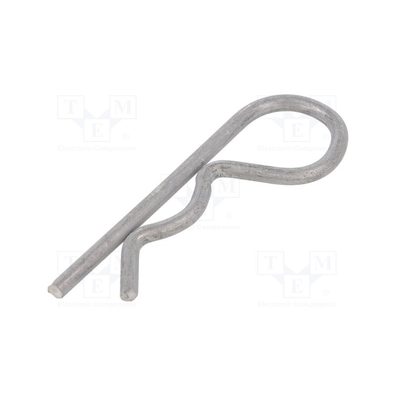 1 pcs x ELESA+GANTER - GN 1024-NI-5-E - Cotter pin, stainless steel, Ø: 5mm, L: 102mm, Shaft dia: 20÷28mm