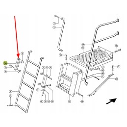 607534 0 cabin ladder mounting bracket